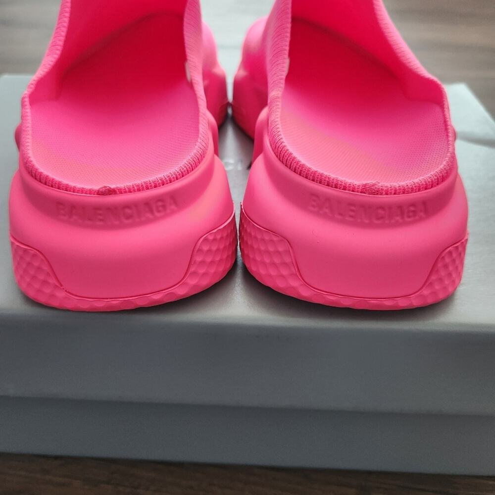 Authentic Balenciaga Speed Mule Sneakers Neon Pink‎ 36EU 6US - Picture 3 of 10